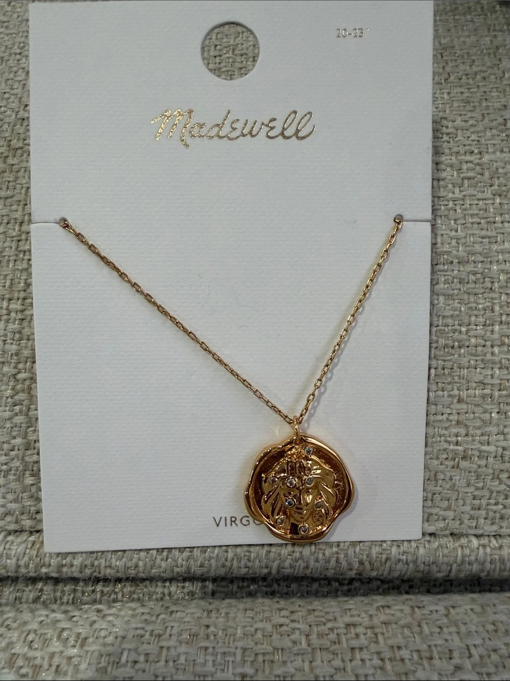 Madewell Zodiac Pendant Necklace - Virgo - BRAND NEW NWT!!   jewelry necklaces - Picture 2 of 4